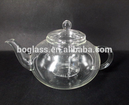 New design Heat-resistant Glass Tea Pots with Filter