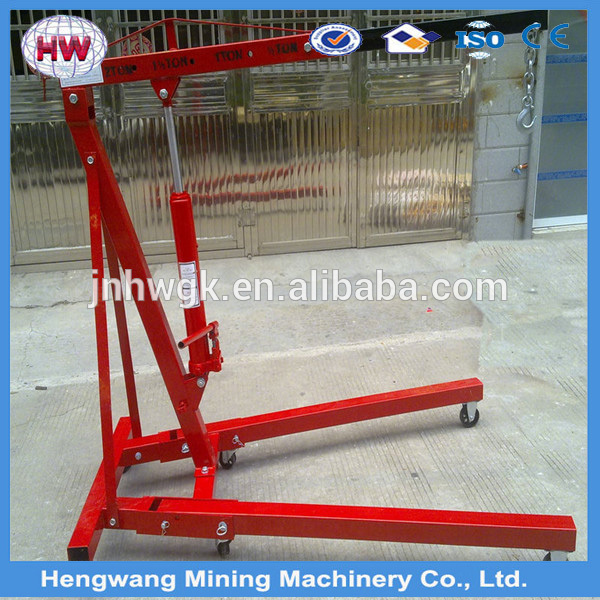 HW new brand Hydraulic Jack Engine Crane/hydraulic mobile floor crane