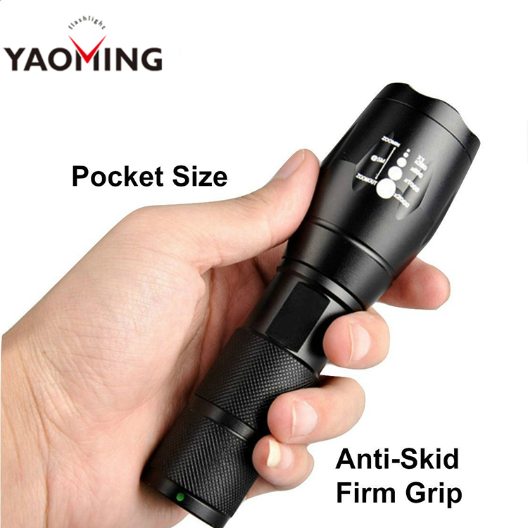 Wholesale XML T6 LED Factory Most Powerful Rechargeable Flashlight Torch with Zoom Focus