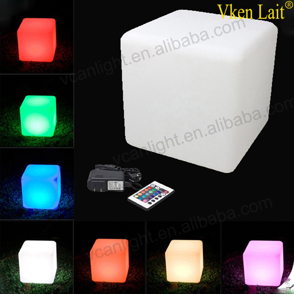 glowing light rotating photo cube with led