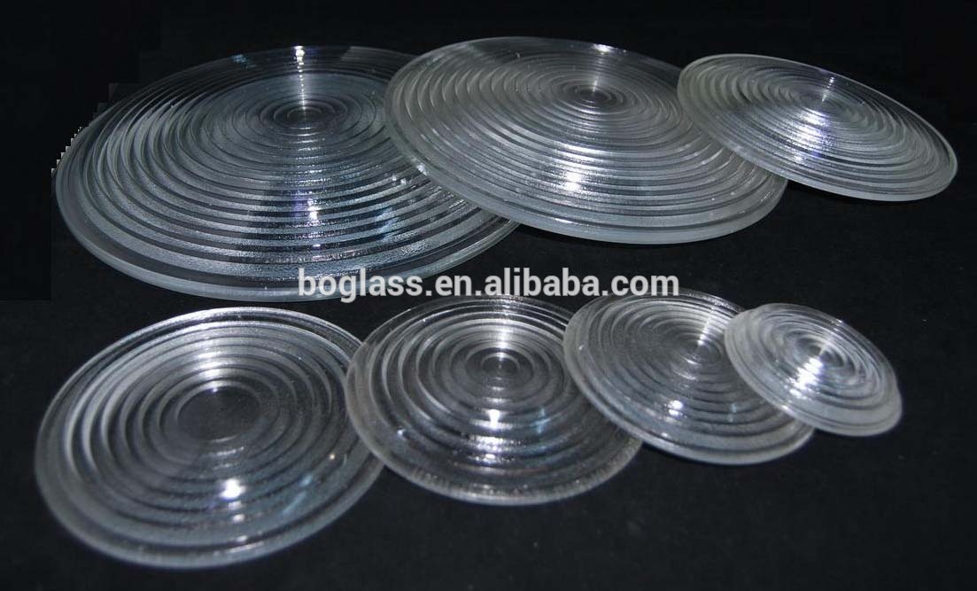 Diameter 50-300mm Borosilicate Glass Fresnel lens For Spot Lamp