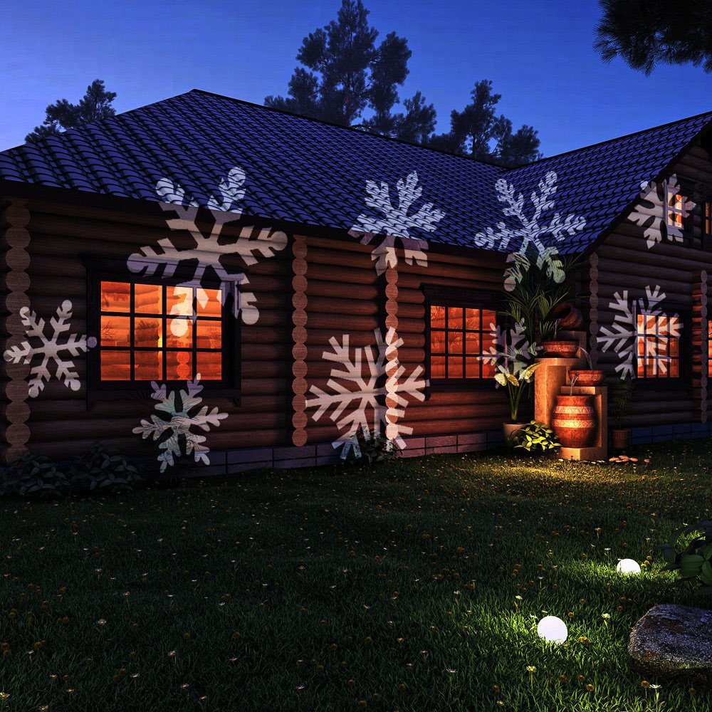 High precision high quality snow show snow projection light snow led christmas for wholesale