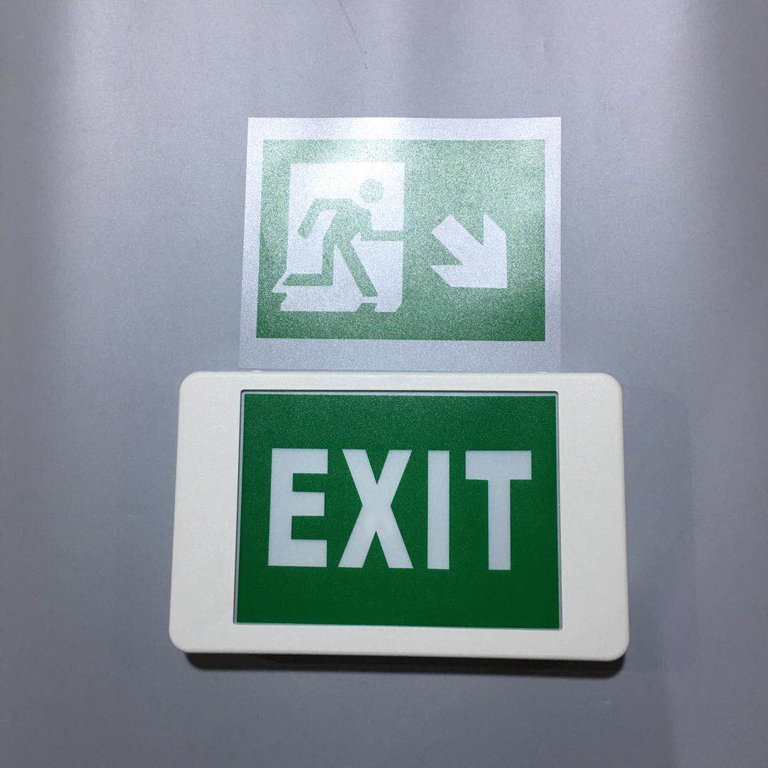 CE RoHs 220V 240V wall mounted fire safety emergency led exit sign green running man exit light for European market