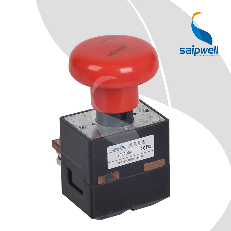 SAIPWELL Emergency Power Off Switch 250A DC Contactor for Electrical Power Circuit