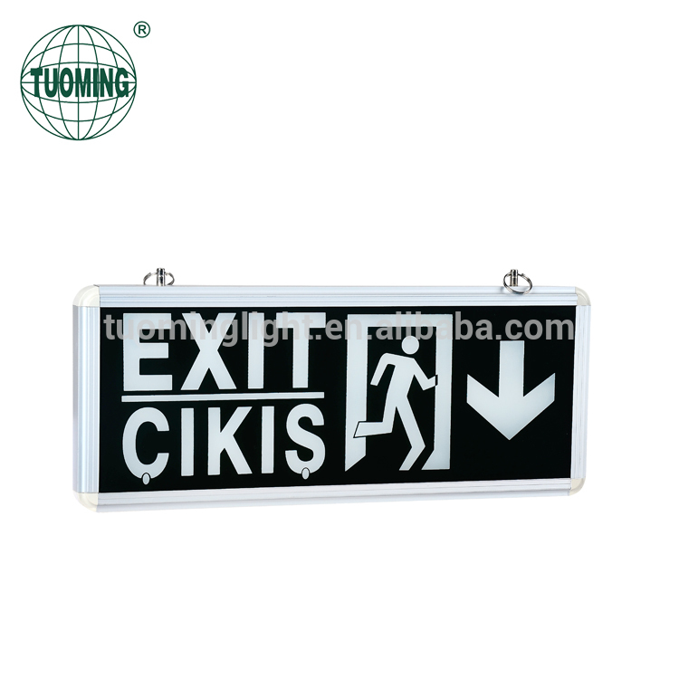 3W Turkish exit sign emergency lamp