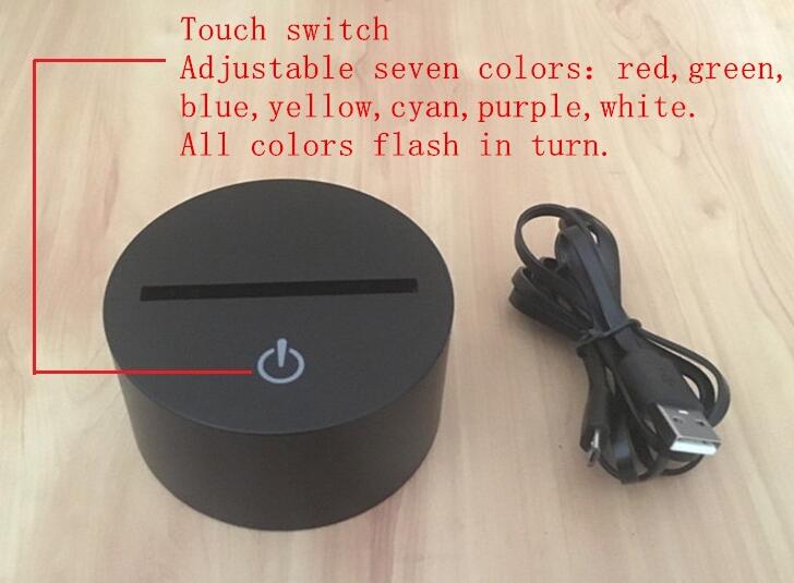 3D Novelty Light lamp led Table Lamp 3D Bulbing Light Touch Lamp night light baby Figure Kids Gift