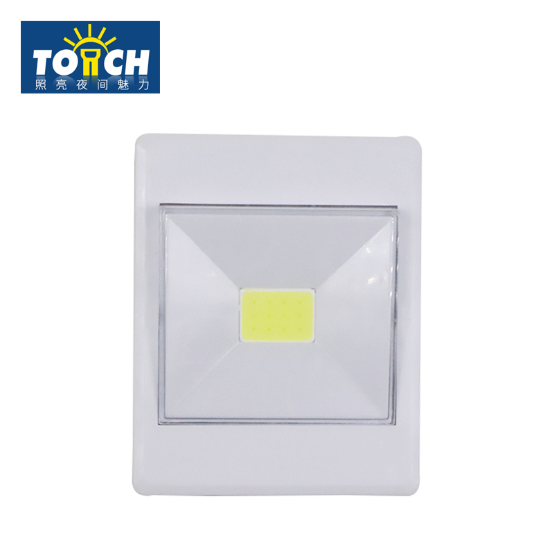 Wholesale 4*AAA Battery Operated COB LED Wall Switch Wireless Closet Cordless Night Light