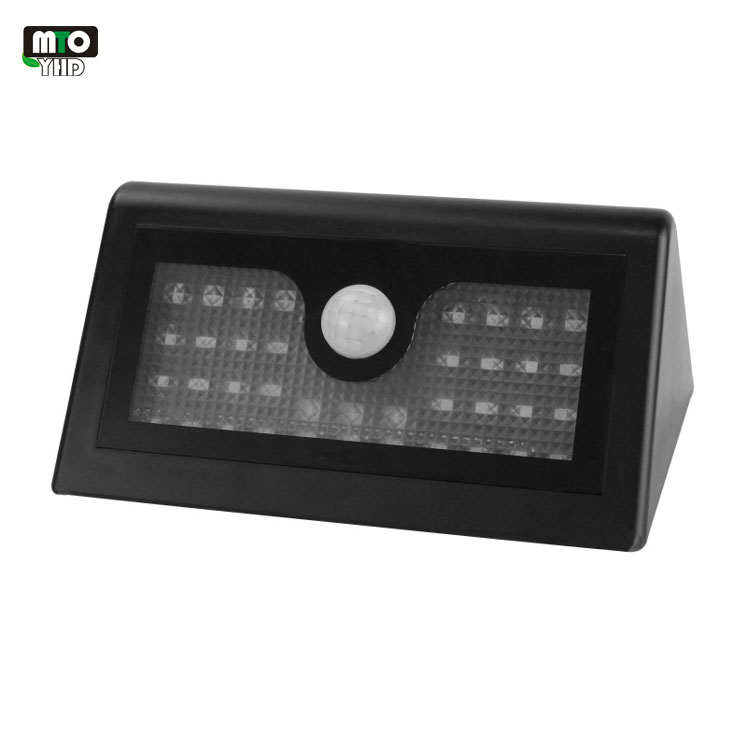Rechargeable 4W small LED wall lights, solar garden light with motion sensor