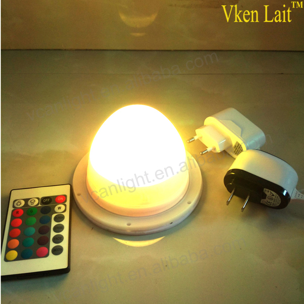 RGB 16 colors remote control Led Table Lamps