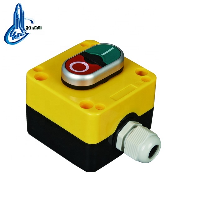 XDL722-JB195P IP67 high quality cheap price 2 holes push button hoist pendant switch control station box