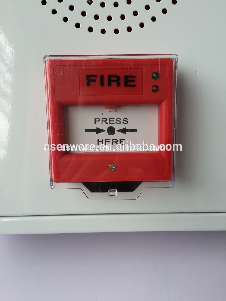 3 In 1 Fire Alarm Panel Including Manual Call Point,Strobe Sounder,Alarm Bell