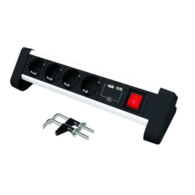 Power Strips with USB ports 4 Way Outlets 2 USB Ports Surge Protection Power Strip Universal Power Socket