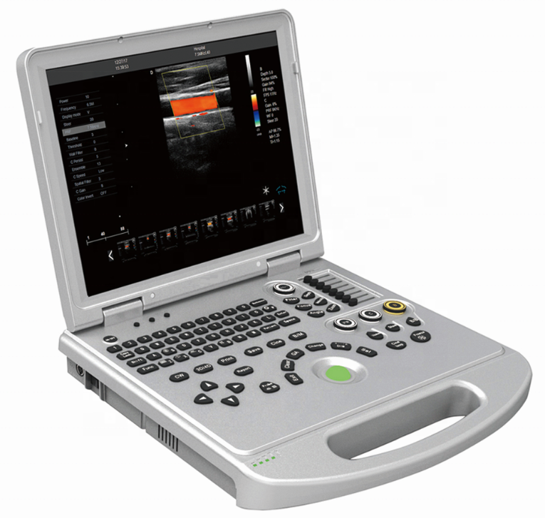 Digital 2D  Ultrasound with Convex Probe and Liner Probe Portable