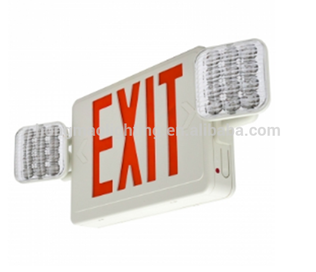 AC85-265v ABS plastic material COB light source LED two spot head rechargeable emergency light