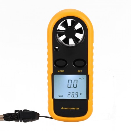 Digital Backlight Airflow Wind Speed Gauge Meter Anemometer Thermometer GM-816