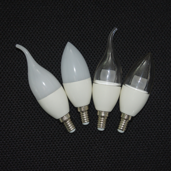 GLCD04 5W E14 350lm 85-265V frosted flame cover led candle bulb