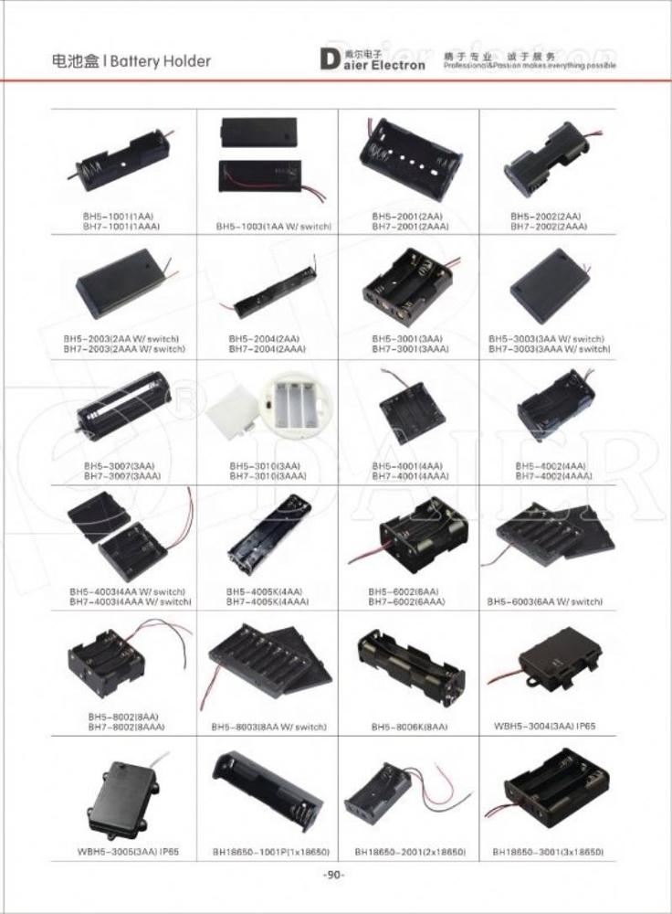 BH5-4002 Battery Backup Battery Holder 4AA 4xAA Battery Holder