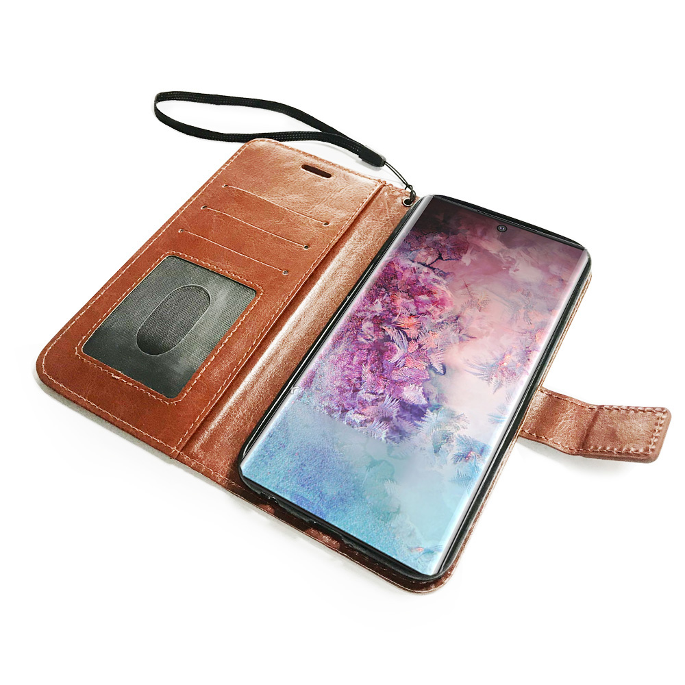 hot sell wallet leather case For Samsung galaxy Note 10 Pro stand leather flip cover