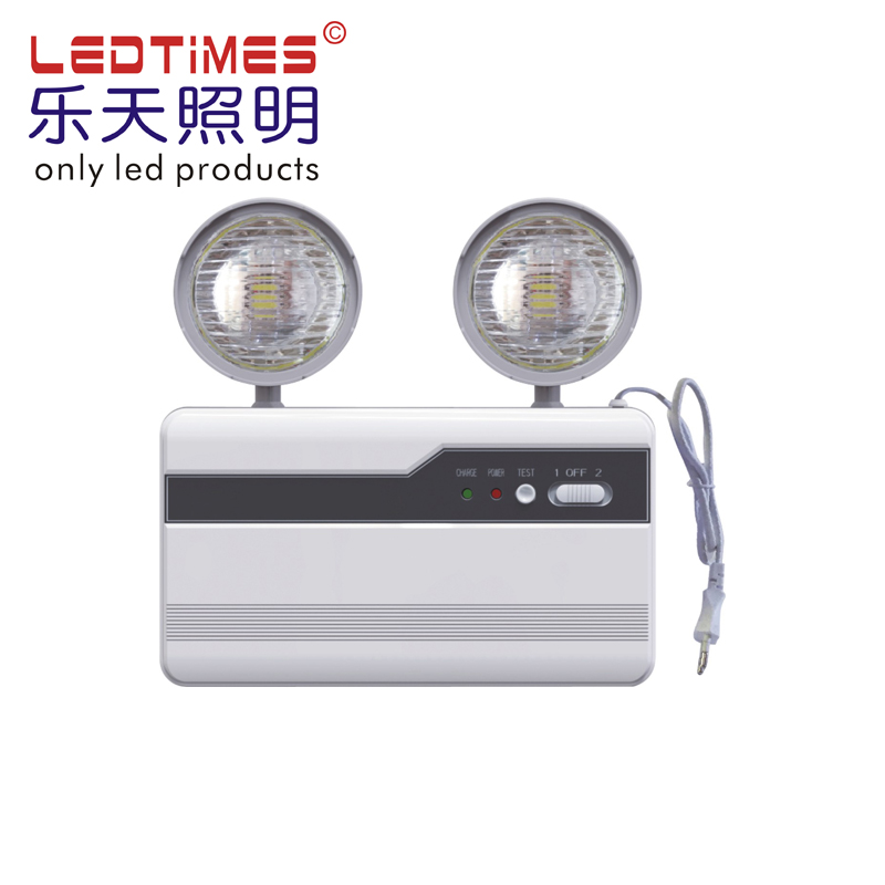 Brazil Mexico Chile Thailand Vietnam Indonesia 1200LM Portable Fire Resistant Twin heads Safety Emergency Light