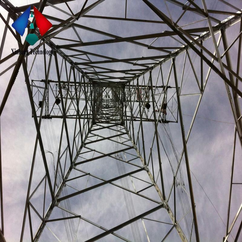 price for 230kv power transmission tower 550kv lattice electrical mast ohl steel pylon