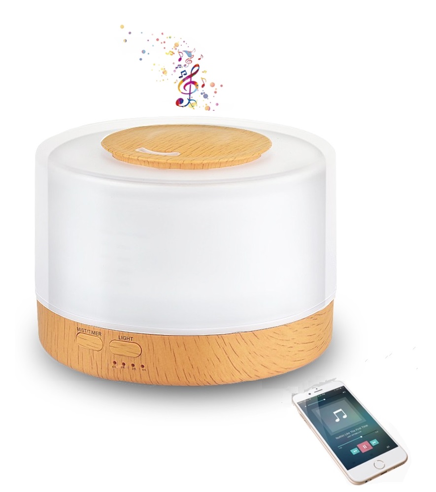 500ml Essential Oil Diffuser and Humidifier with Bluetooth Speaker