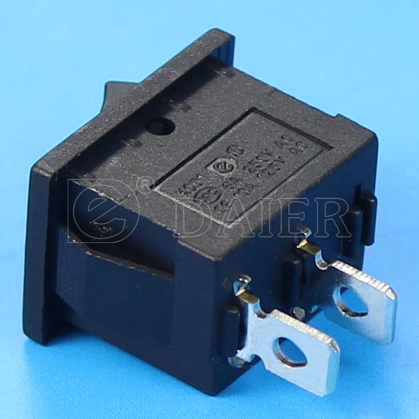 KCD1-2-101 6A 250VAC ON OFF 2 Position 2PIN Mini CQC Rocker Switch ENEC Rocker Switch T105 250V