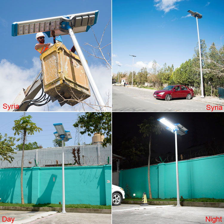 ip65 waterproof led lamparas integrada solar street light 130w with good quality