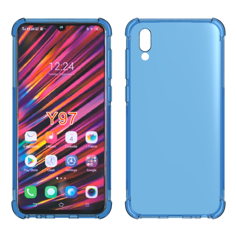 Transparent Shockproof soft Tpu cover case for Vivo Y97