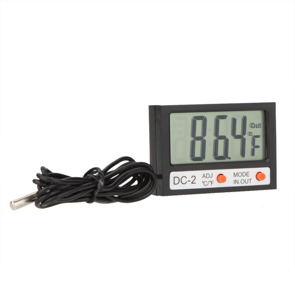 Mini Digital Thermometer Multifunctional Temperature Meter LCD Time Clock Indoor Outdoor Weather Station Tester Diagnostic-tool