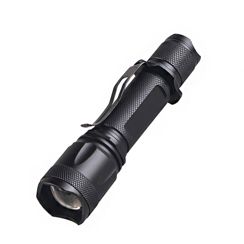 Zoom Tactical High Bright 1000LM 10W XM-L2  Torch Flashlight Mini USB High Power Torch Flashlight Portable