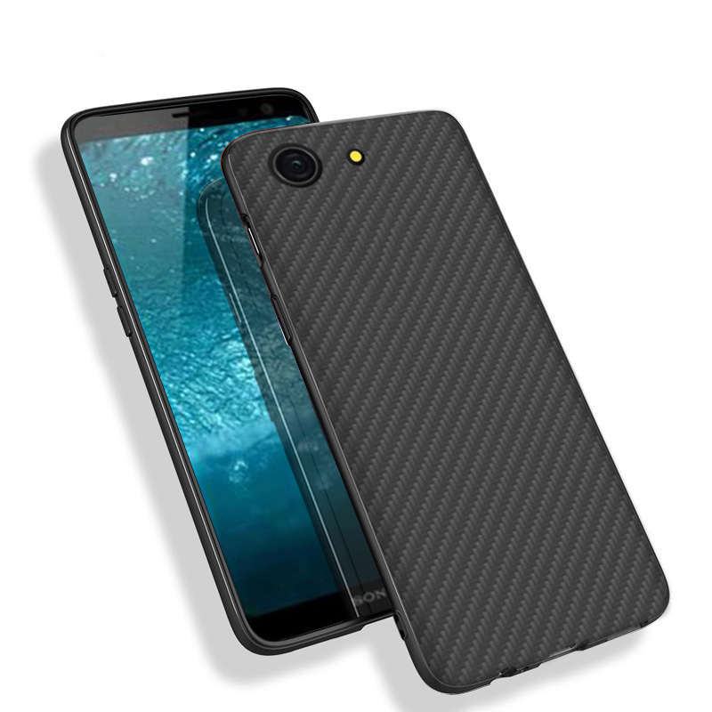 Premium Carbon Fiber  Case Full Sides Protective Shell Back shockproof Cover Design For Sony Xperia XZ4 Compact