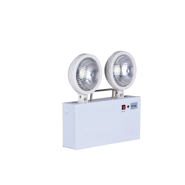 Factory Direct Sale two head 2x3W rechargeable LED emergency lamp