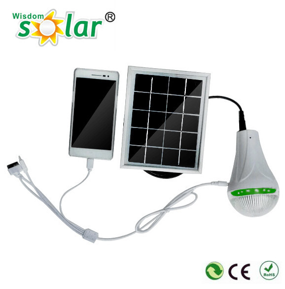 Mini rechargeable solar led bulb light for camping