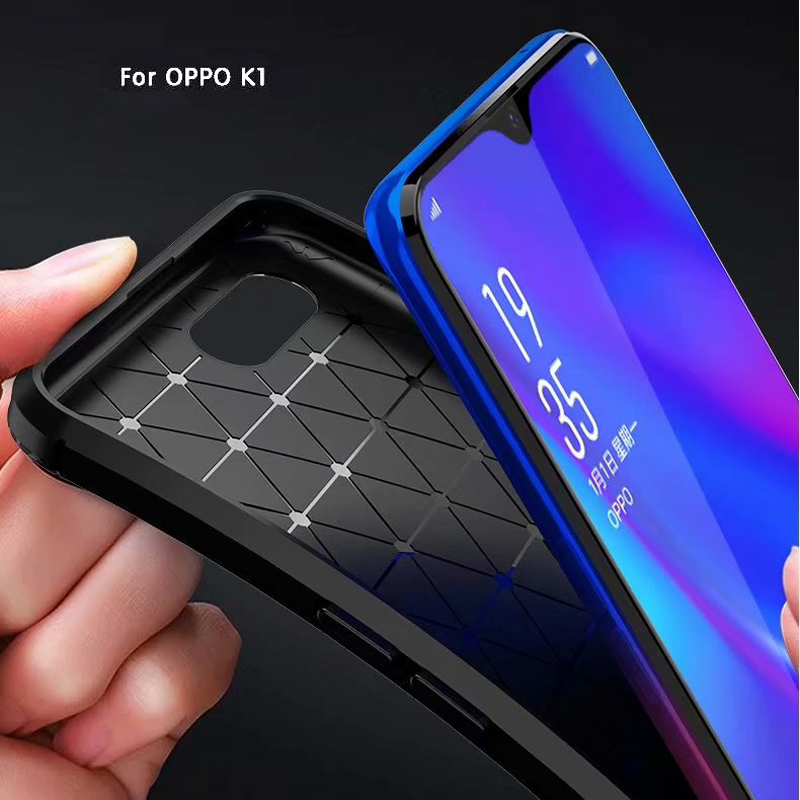 New Premium Shock Protection Carbon Fiber Skin TPU Silicone Case For OPP O R15X K1