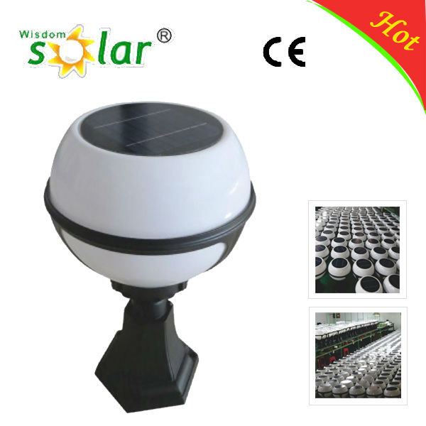 New solar products CE 3W solar led bollard lamp pillar light with LED light for garden gate lighting (JR-2012)