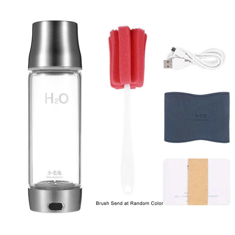 450ml USB Water Bottles Anti Aging Bottle Intelligent Hydrogen Rich Water Maker Ionizer Generator with Colorful Light Portable