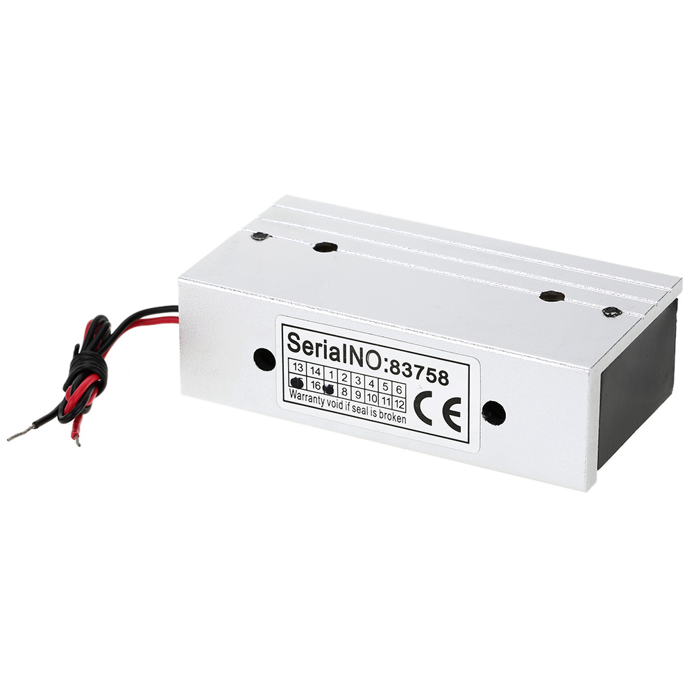 132lb Electric Magnetic Lock 60KG Magnetic Lock For Door Fail Secure NC 12V Entry Access Control