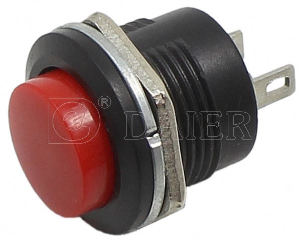 16mm Big Size 4Pin SPST 250VAC Momentary Plastic Button Switch