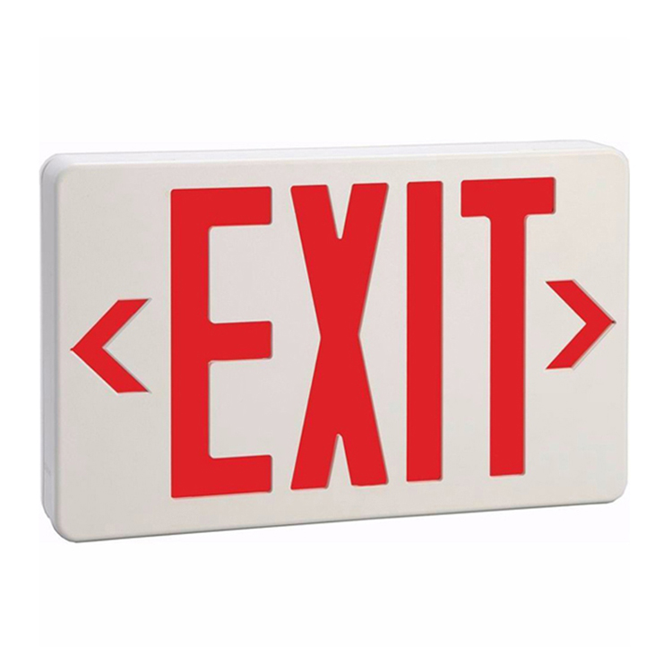 Universal LED Emergency SALIDA Exit Sign With Recharging Light battery backup