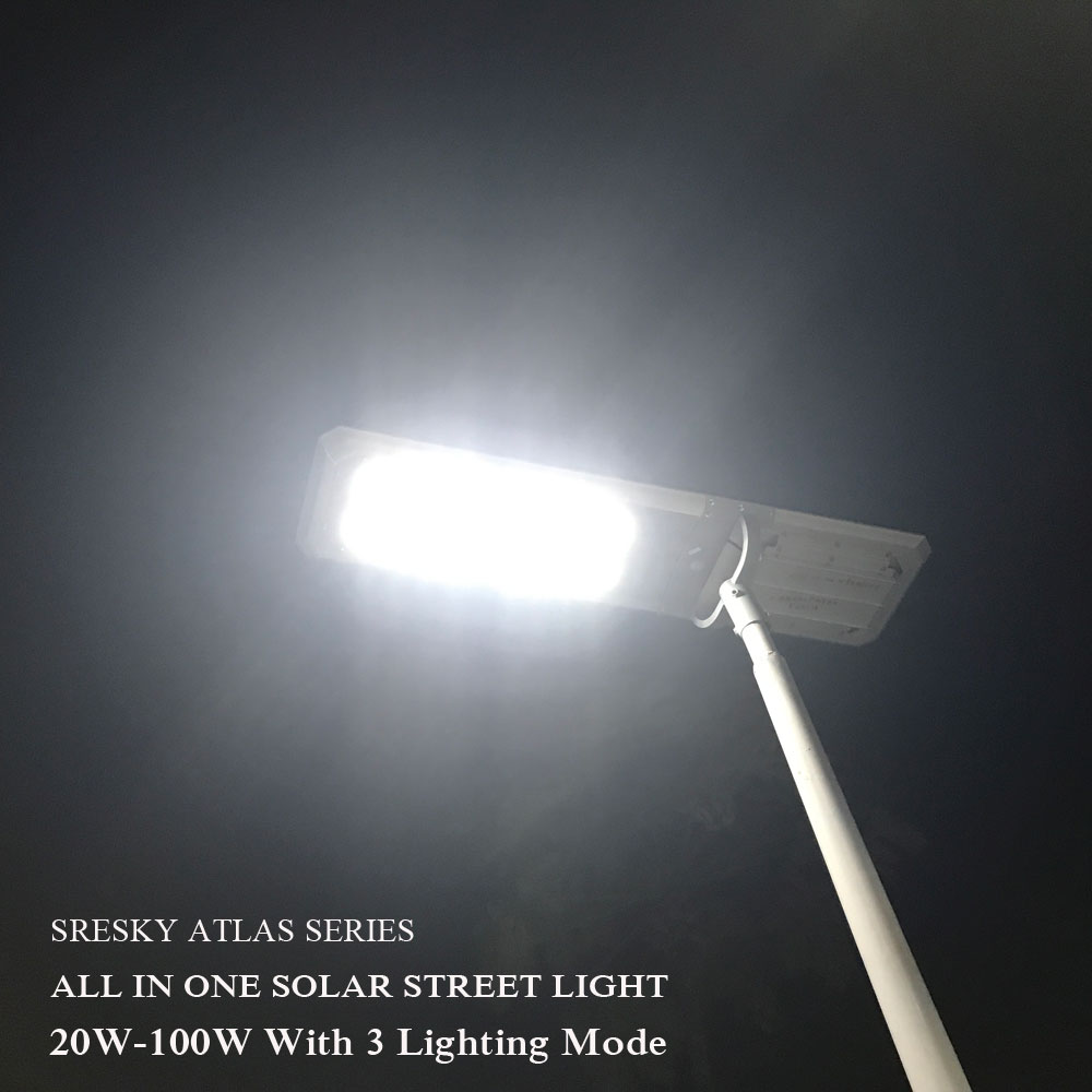 High quality outdoor industrial solar street light 48 led solar light