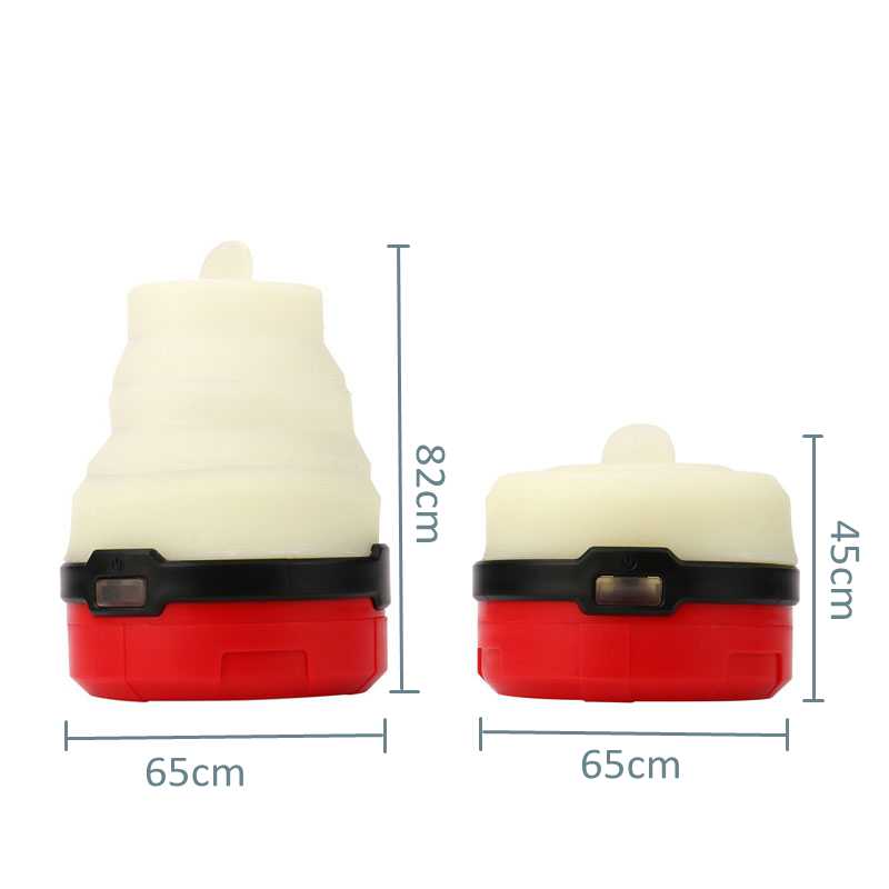 Waterproof Mini Silicone Camping Lantern Color Light Telescopic Camping Tent Light