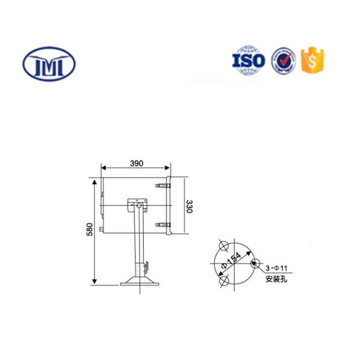 TG27-B 500W stainless steel marine search light fitting marine tungsten halogen light