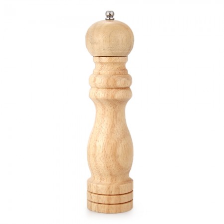 Manual Wooden Pepper Spice Salt Mill Grinder 8 inch Kitchen Tool