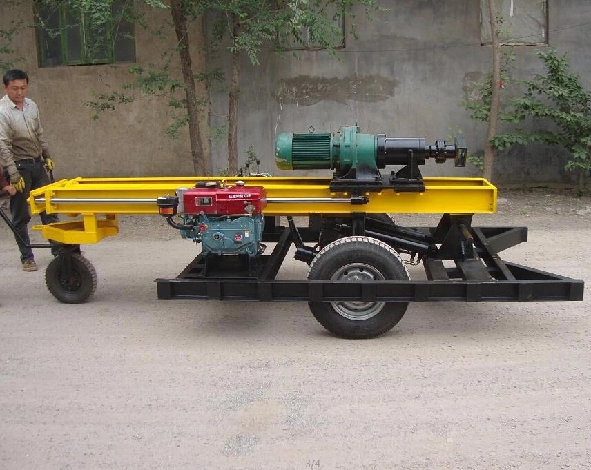 self driven 100m depth water bore well drilling rig