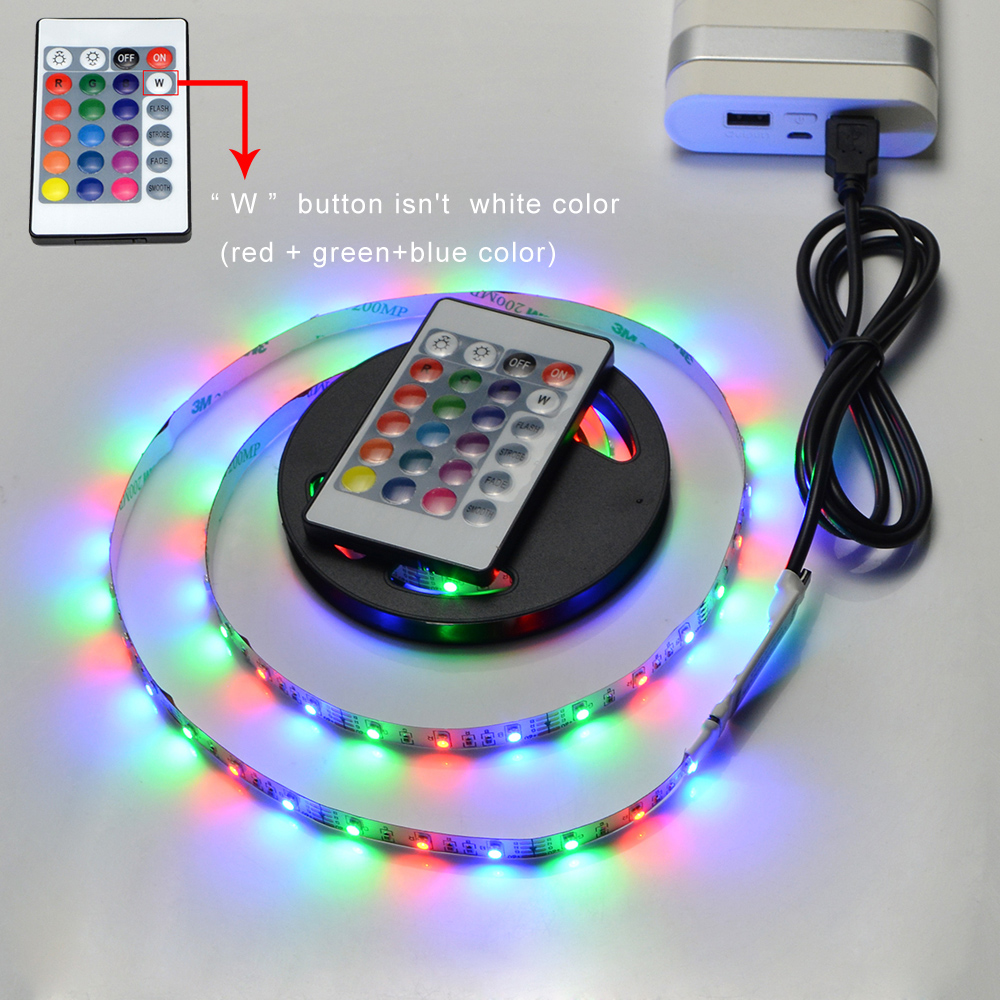 5V USB Power LED Strip light RGB /White/Warm White  3528 SMD HDTV TV Desktop PC Screen Backlight & Bias lighting DIY Length