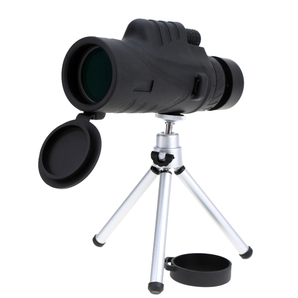 12X52 Super Brightness Monocular Telescope Bak4 Optics Mono Spotting Scope with Tripod for Hunting Camping Travelling