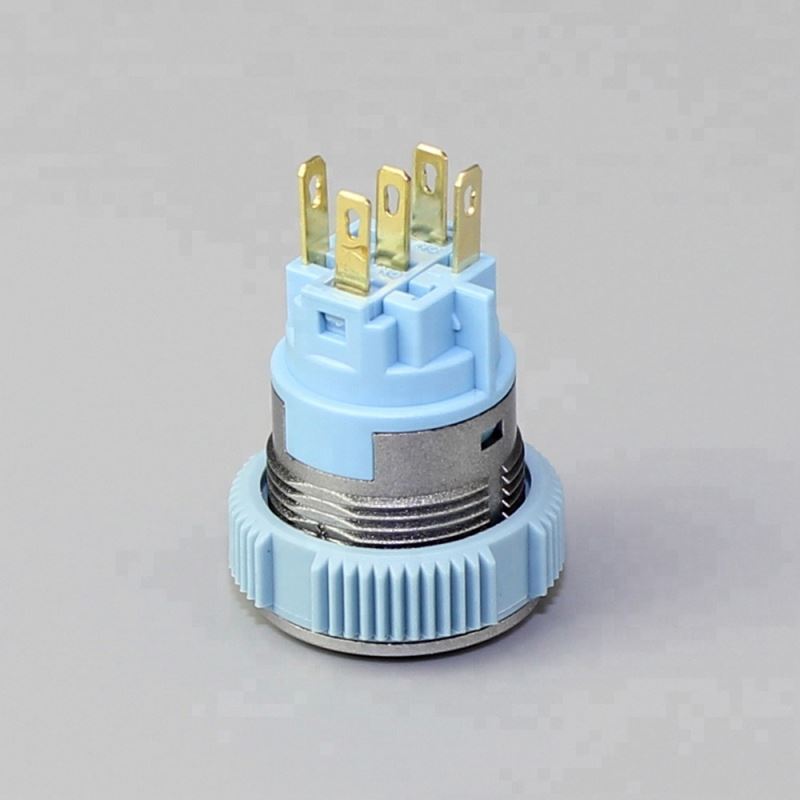 Miniature Flat Button  Bi-color Illuminated IP67 Electronic Switch