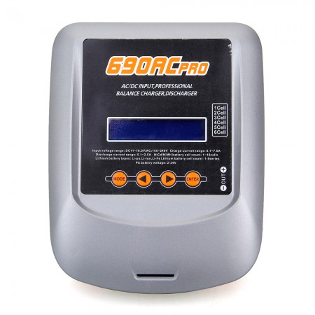 690AC Pro Professional LCD Touch-Screen 90W AC/DC RC Battery Balance Charger