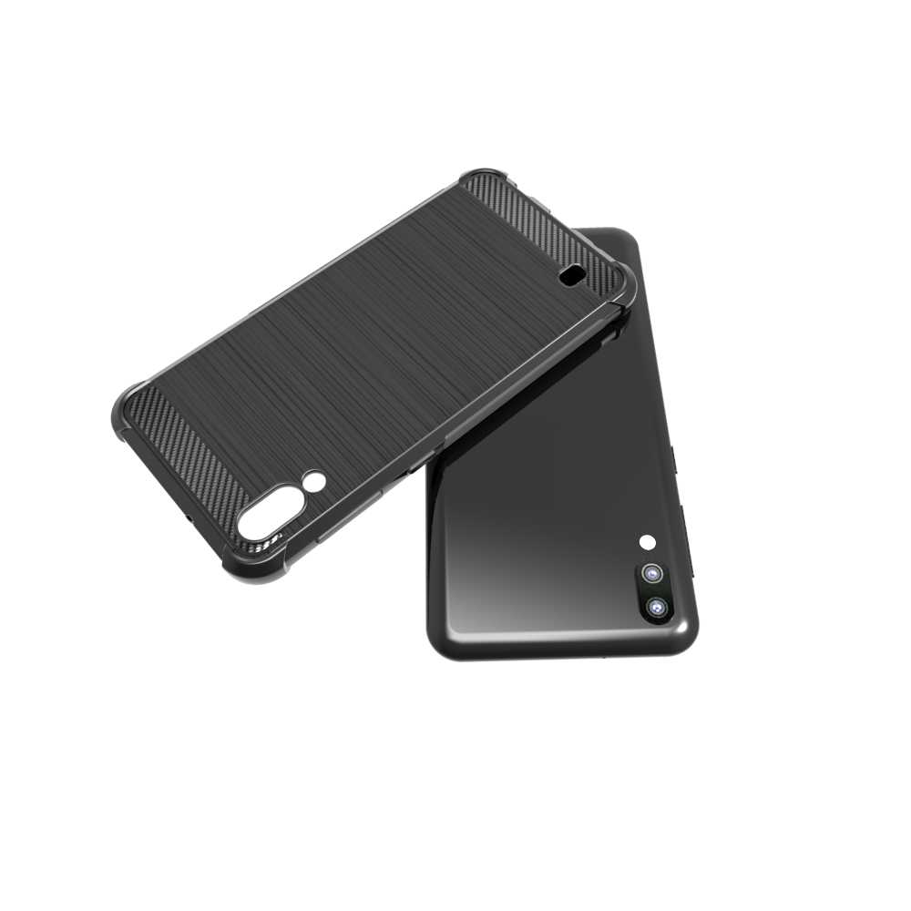 newstyle Carbon Fiber Cover soft Tpu Brushed case For Samsung galaxy M10