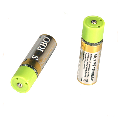 USB Rechargeable Lipo Lithium Polymer 1.5V AA Battery